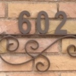 metl house numbers sign image