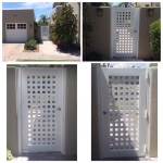 crossed pattern screen gate