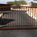 spiral brown gate driveway design image