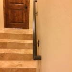 smooth metal handrail stairs image