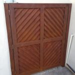 corrugated custom metal gate for yard image