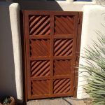 corrugated custom metal gate for yard image