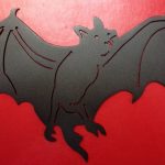black bat metal cutout plasma cutting image